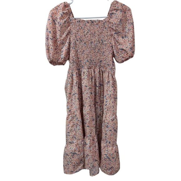 Floral Puff Sleeve Dress - Picture 1 of 1